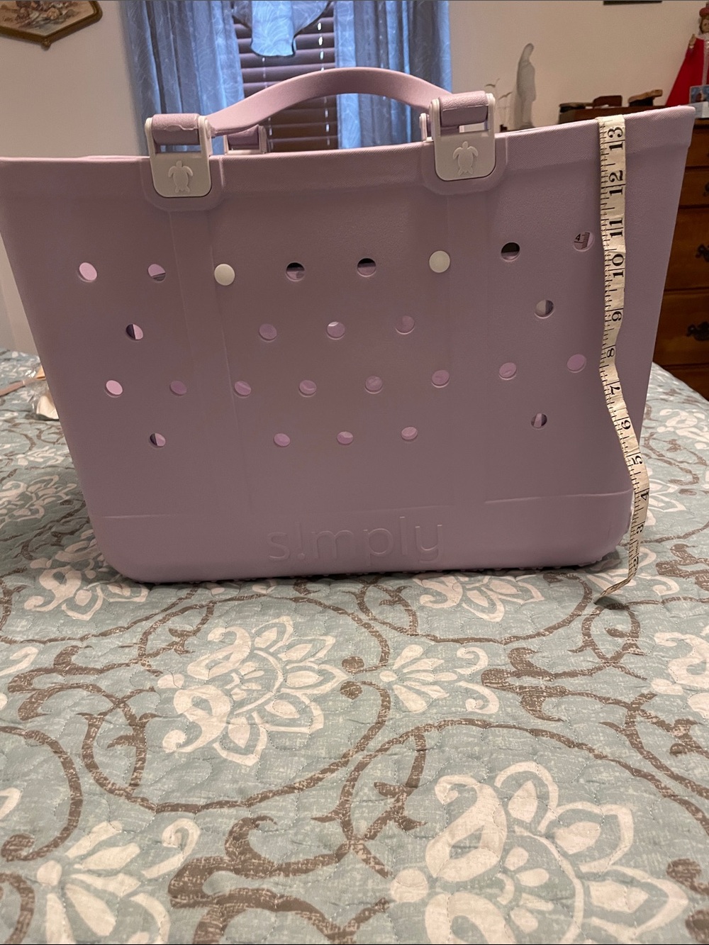 Simply Lavender Tote Bag with Top Handles